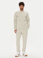Dresy męskie - adidas Dres Big Logo Fleece Colorblock JX5572 Beżowy Regular Fit - miniaturka - grafika 1