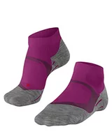 Skarpetki damskie - FALKE Damskie skarpety do biegania RU4 Endurance Cool Short, przędza funkcyjna, 1 para, fioletowy (Pink Dahlia 8692), 35-36 - miniaturka - grafika 1