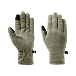 Rękawice polarowe Jack Wolfskin REAL STUFF GLOVE seal - L - Rękawiczki - miniaturka - grafika 1