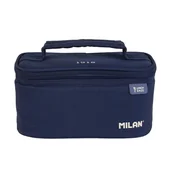 Torby termiczne - Milan Torba termiczna z pojemnikiem na lunch 1.5 l granatowa - miniaturka - grafika 1