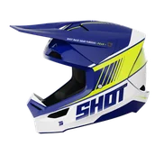 Kaski motocyklowe - Kask Cross Shot Furious Peak Niebieski/Neonowy ŻółtyXL - miniaturka - grafika 1