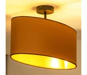 Lampy sufitowe - Duolla - Żyrandol natynkowy OVAL VEGAN 1xE27/15W/230V brązowy - miniaturka - grafika 1