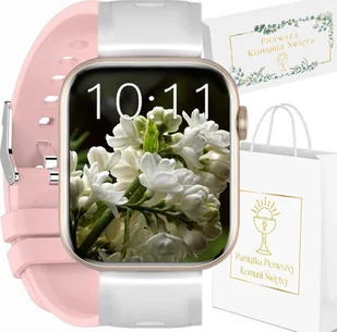 Gravity Zegarek na Komunię SMARTWATCH GRAVITY GT3-1 PINK/WHITE- LIVIA - Smartwatch - miniaturka - grafika 1