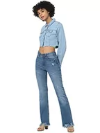 Kurtki damskie - ONLY Onlwonder Ls Cropped DNM kurtka damska Gua Noos, jasnoniebieski (light blue denim), L - miniaturka - grafika 1