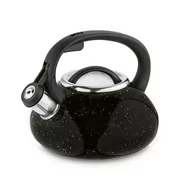 Czajniki na gaz - Czarny CZAJNIK NA GAZ granit TRADYCYJNY CZAJNIK Z GWIZDKIEM stal nierdzewna MARBLE Tadar Vita 2 L - miniaturka - grafika 1