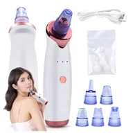 Pozostałe urządzenia kosmetyczne - Odkurzacz Do Wągrów Zaskórników Porów Pryszczy Mikrodermobrazja Domowa Usb - miniaturka - grafika 1