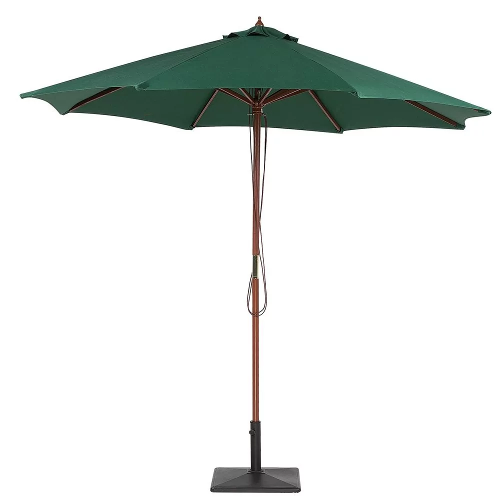 Beliani Parasol ogrodowy 270 cm zielony TOSCANA 140290