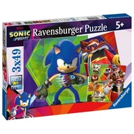 Puzzle - Puzzle dla dzieci 2D, Sonic Prime, 3x49 el. - miniaturka - grafika 1