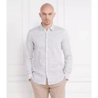 Koszule męskie - BOSS Lniana koszula Roger_F | Slim Fit - miniaturka - grafika 1