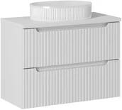 Meble łazienkowe - Zestaw meblowy 80cm z umywalką nablatową - miniaturka - grafika 1