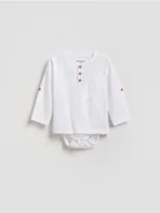 Komplety dla niemowląt - Reserved - Bawełniane body - złamana biel - miniaturka - grafika 1