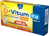 Witaminy i minerały - Oleofarm SP. Z O.O. D-Vitum Forte 2000 j.m. K2 witamina D i K dla dorosłych 30 kapsułek 3158444 - miniaturka - grafika 1