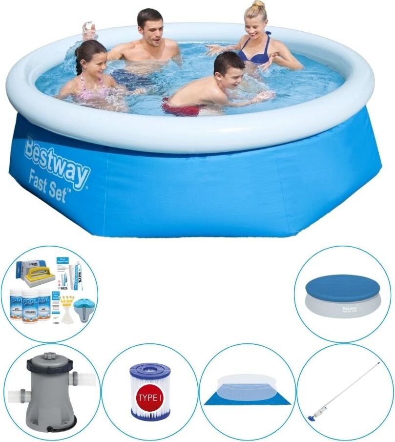 Zestaw basenowy - Bestway Fast Set 244x66 cm Rund