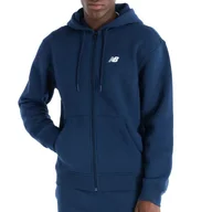 Bluzy sportowe męskie - Bluza New Balance MT43509NNY - granatowa - miniaturka - grafika 1