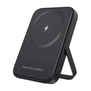 Powerbank magnetyczny Choetech B742 5000mAh 20W PD z podstawką (czarny) - Powerbanki - miniaturka - grafika 1