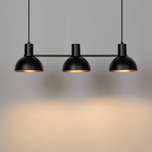 Lucande Mostrid żyrandol, czarny, 3-punktowy - Lampy sufitowe - miniaturka - grafika 2