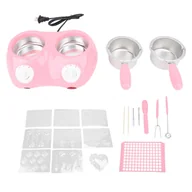 Dodatki do ciast w proszku - Elektryczny podwójny garnek do topienia czekolady do cukierków i kremów - miniaturka - grafika 1