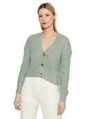 Swetry damskie - ONLY SWETER ROZPINANY KARDIGAN ZIELONY DAMSKI XS 6BA - miniaturka - grafika 1