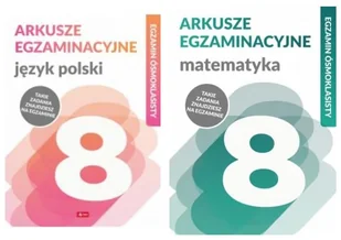 Pakiet: Język polski. Arkusze egzaminacyjne / Matematyka. Arkusze egzaminacyjne - Pomoce naukowe - miniaturka - grafika 1