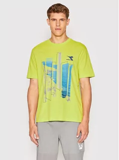 Koszulki i topy damskie - Diadora T-Shirt Shore 102.178172 Zielony Regular Fit - grafika 1