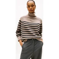 Swetry damskie - Tommy Hilfiger Wełniany golf Loose fit z dodatkiem kaszmiru - miniaturka - grafika 1