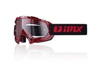 Gogle i okulary motocyklowe - Gogle IMX Mud Graphic red/black szyba jasna - miniaturka - grafika 1