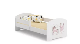 Łóżko dla dziecka, LUK, z barierką, z materacem, 160x80 cm - Łóżka dla dzieci i młodzieży - miniaturka - grafika 1