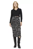 Spódnice - TRENDYOL Women's damska spódnica ołówkowa midi Bodycon dzianina spódnica Skirt, czarna, L, Schwarz, L - miniaturka - grafika 1