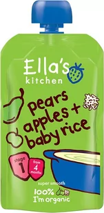 Ellas Kitchen Deser ryżowy BIO jabłko gruszka EK106 - Desery dla dzieci - miniaturka - grafika 1