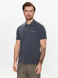 Columbia Polo Nelson Point 1772721 Szary Regular Fit - Koszulki męskie - miniaturka - grafika 1