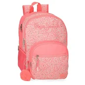 Plecaki szkolne i tornistry - Pepe Jeans Nahid Plecak Szkolny Dwukomorowy Różowy 32x44x22 cm Poliester by Joumma Bags, Różowy kolor, 32x44x22 cms, Dwukomorowy plecak szkolny - miniaturka - grafika 1