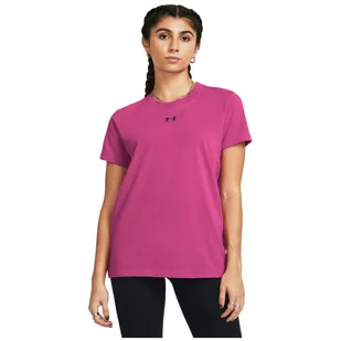 Koszulka damska Under Armour Off Campus Core SS Rozmiar: XS / Kolor: różowy - Koszulki sportowe damskie - miniaturka - grafika 1