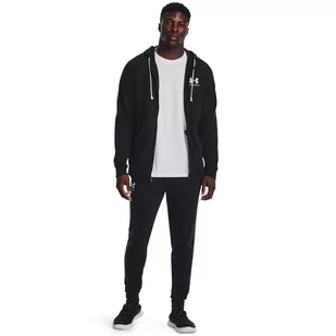 Męskie spodnie dresowe Under Armour UA Rival Terry Jogger - czarne - UNDER ARMOUR - Spodnie sportowe męskie - miniaturka - grafika 1