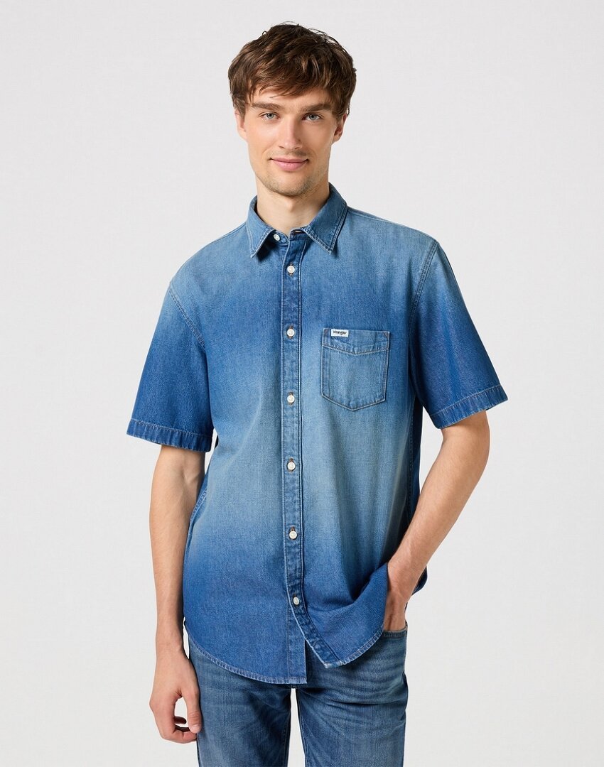 Męska koszula Wrangler SS 1 PKT SHIRT M