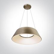 Lampy sufitowe - Amedi lampa wisząca szczotkowany złoty LED 63058/BGL/W OneLight - miniaturka - grafika 1