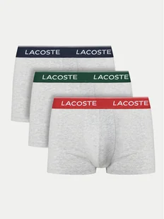 Lacoste Komplet 3 par bokserek 5H1297 Szary - Majtki męskie - miniaturka - grafika 1