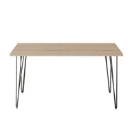 Stoły - KOLM Stół FISK 138 x 80 cm do kuchni, salonu, jadalni Dąb Sonoma - miniaturka - grafika 1