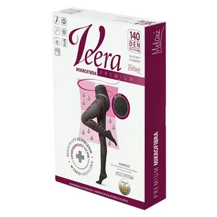 Veera Premium, rajstopy uciskowe z mikrofibrą, 140 den, rozmiar 3, melanż - Bielizna lecznicza - miniaturka - grafika 1