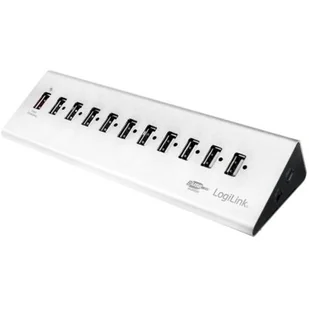 LogiLink Hub biurkowy 10xUSB 2.0 z zasilaczem (UA0226) - Huby USB - miniaturka - grafika 1