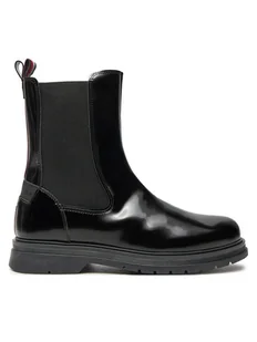 Tommy Hilfiger Botki T4A5-33586-1453999 Czarny - Botki damskie - miniaturka - grafika 1