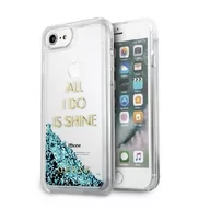 Etui i futerały do telefonów - Guess guhcp7gluqbl twardy pokrowiec ochronny do Apple iPhone 7 " All i do IS Shine "brokat/niebieski GUHCP7GLUQBL - miniaturka - grafika 1