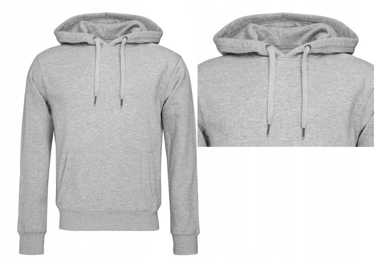 Bluza Dresowa Ciepła Kangurka JAKOŚĆ STEDMAN 5600 SZARA S