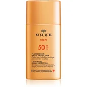Balsamy i kremy do opalania - Nuxe Sun lekki fluid ochronny SPF 50 50 ml - miniaturka - grafika 1