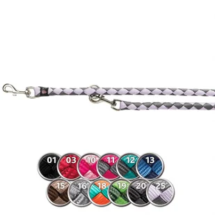 Trixie - Smycz regulowana Cavo, pleciona, 2 m rozmiar L-XL kolor TX-liliowy-grafit - Smycze dla psów - miniaturka - grafika 1