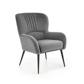 Fotele - Fotel Wypoczynkowy Verdon Popiel Halmar - miniaturka - grafika 1