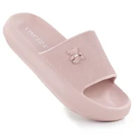 Klapki i japonki damskie - Klapki damskie Vinceza 75210 różowe - miniaturka - grafika 1