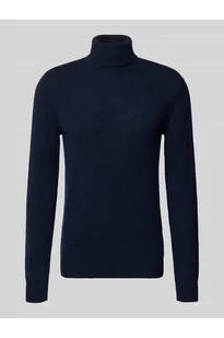 Sweter z dzianiny z golfem model BRANKO - Blend - Swetry męskie - miniaturka - grafika 1