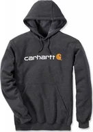 Bluzy męskie - Carhartt Bluza Carhartt Signature Logo Midweight Carbon - miniaturka - grafika 1
