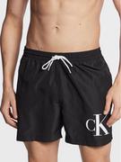 Kąpielówki męskie - Calvin Klein Swimwear Szorty kąpielowe KM0KM00849 Czarny Regular Fit - miniaturka - grafika 1