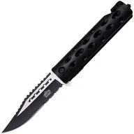 Noże - Nóż składany ratowniczy Master Cutlery MU-A007BK Spring Assisted - Black - miniaturka - grafika 1